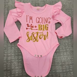 Baby girl onsie- I'm going to be a big sister